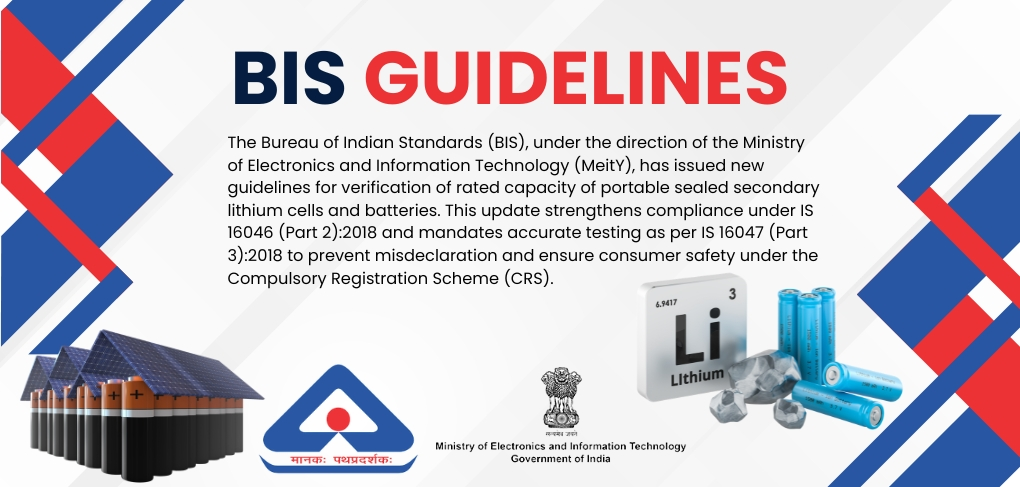 BIS CRS registration timeline for lithium-ion batteries India