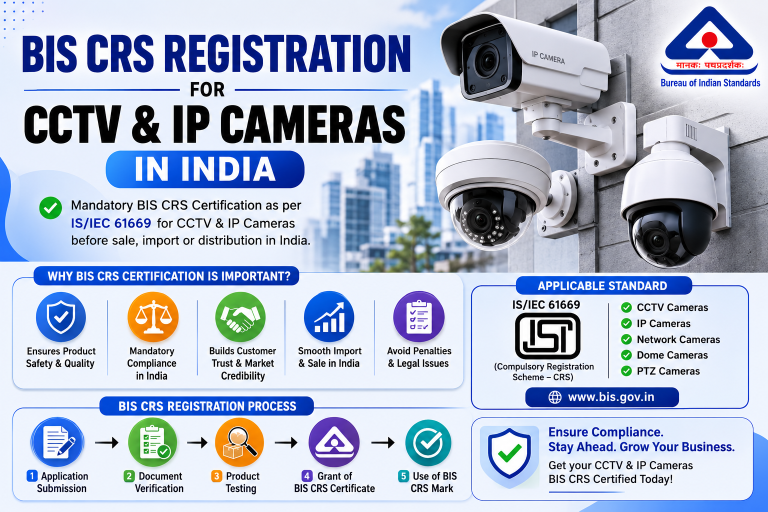 BIS CRS Registration for CCTV & IP Cameras in India: Standards, the Process and the Full Compliance Picture