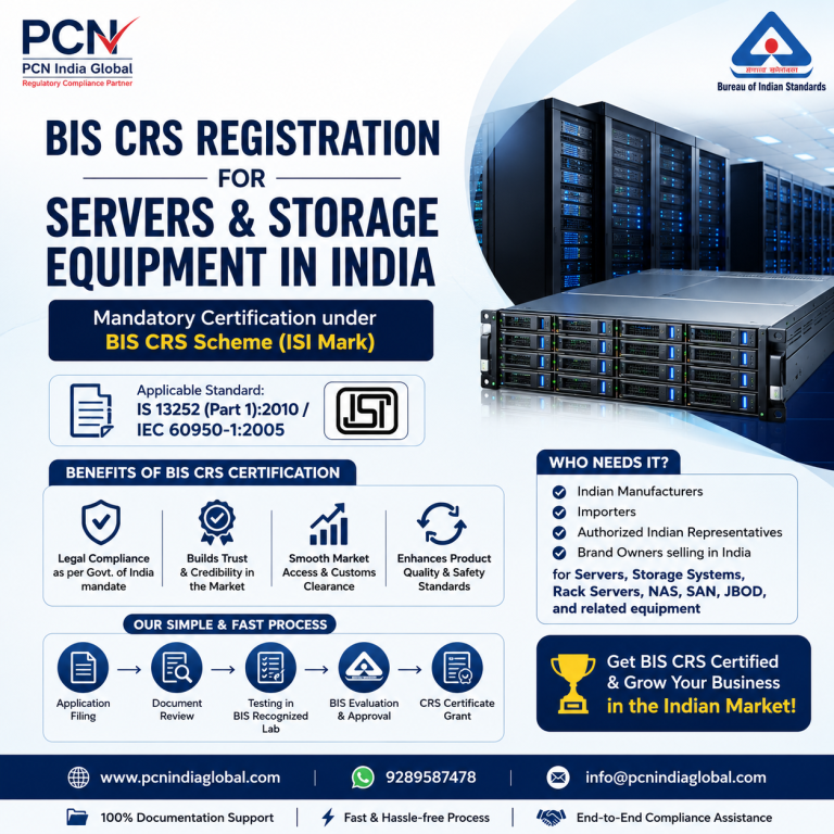BIS CRS Registration for Servers & Storage Equipment in India: IS 13252 / IS 62368-1 and the Complete Compliance Process