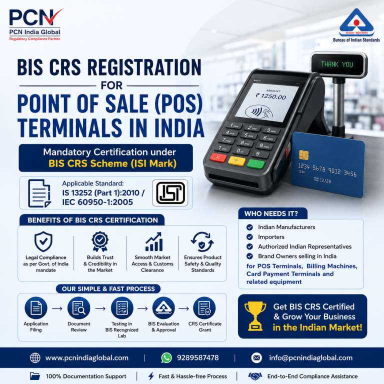 BIS CRS Registration for Point of Sale (POS) Terminals in India: Standards, the Process and the Full Compliance Picture