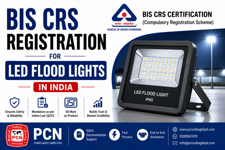 BIS CRS Registration for LED Flood Lights in India: IS 10322 (Part 5/Section 5) and the Complete Compliance Process