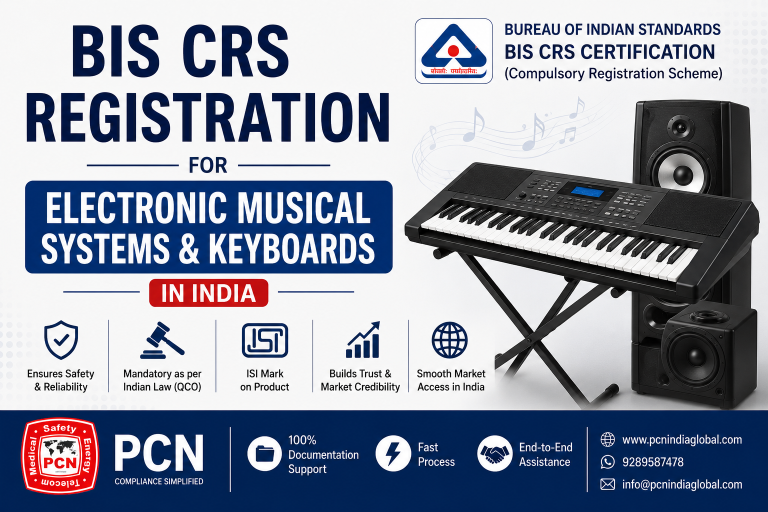 BIS CRS Registration for Electronic Musical Systems & Keyboards in India: IS 616:2017 and the Complete Compliance Process