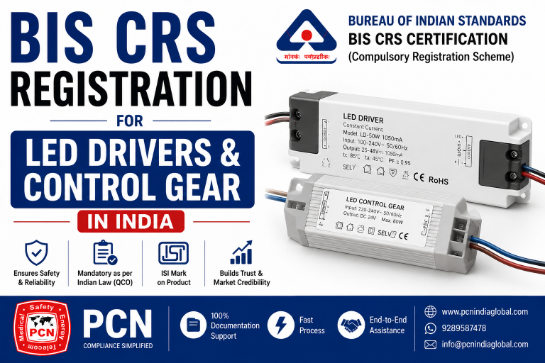 BIS CRS Registration for LED Drivers & Control Gear in India: IS 15885, IS 16103 and the Complete Compliance Process