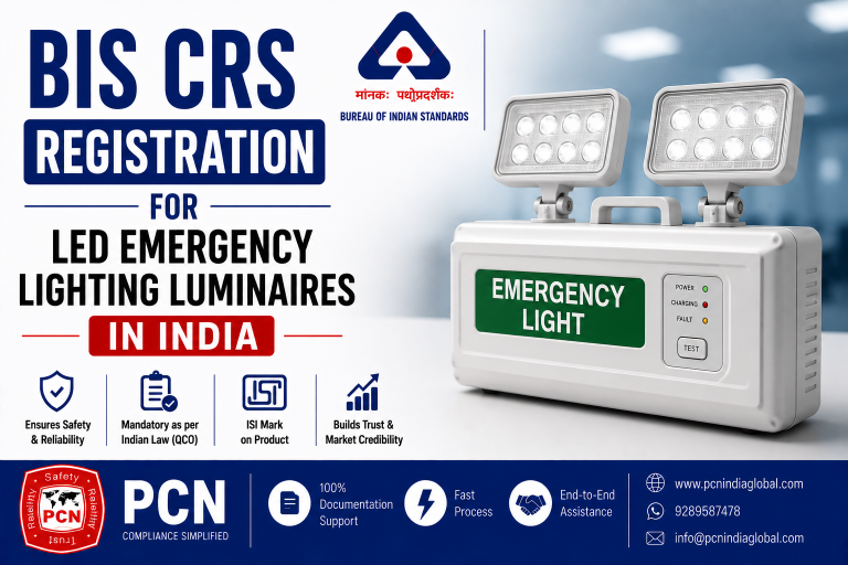 BIS CRS Registration for LED Emergency Lighting Luminaires in India: IS 10322 (Part 5/Section 8) and the Complete Process