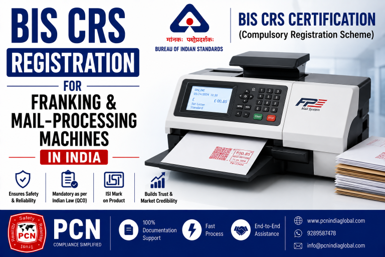 BIS CRS Registration for Franking & Mail-Processing Machines in India: IS 13252 and the Complete Compliance Process