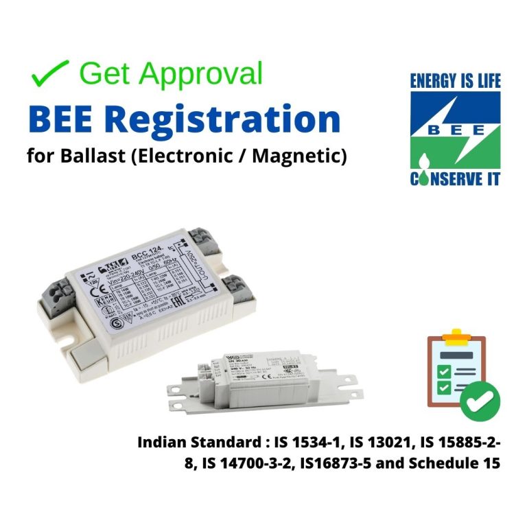 BEE Star Rating & Registration for Ballasts in India: Ballast Efficiency, Star Labelling and the Complete Process