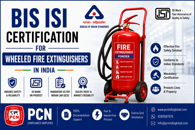 BIS ISI Certification for Wheeled Fire Extinguishers in India: IS 16018:2012 and the Complete Licensing Process