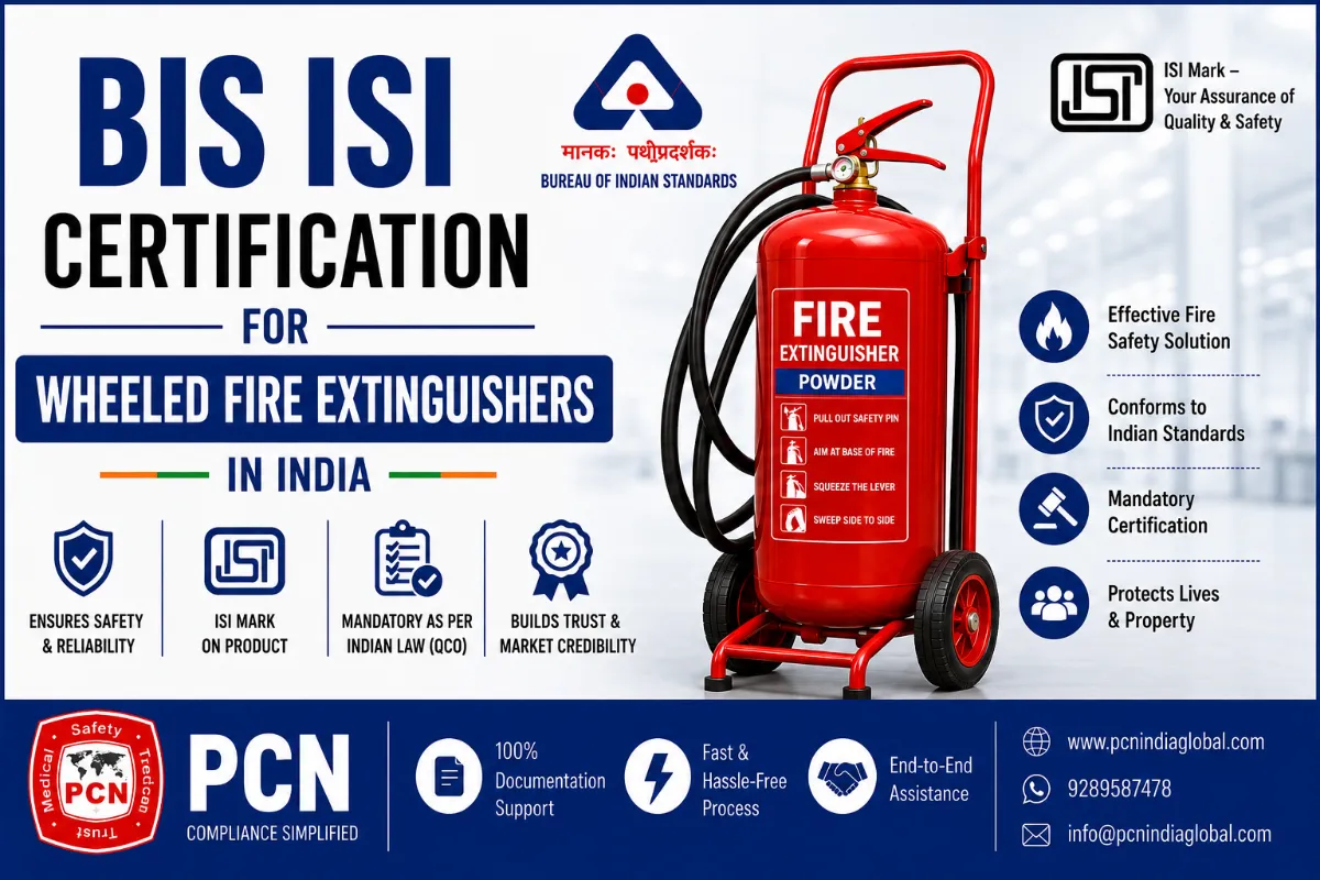 BIS ISI Certification for Wheeled Fire Extinguishers in India: IS 16018:2012 and the Complete Licensing Process